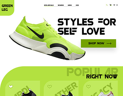 Green Leg Footwear Ecommerce Web Design