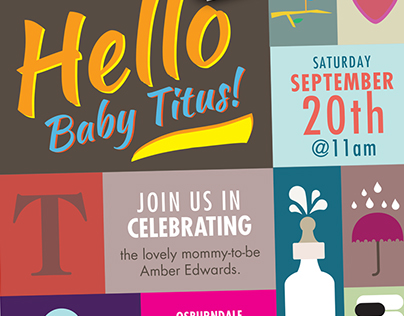Baby Titus's Shower Invites & Stationary