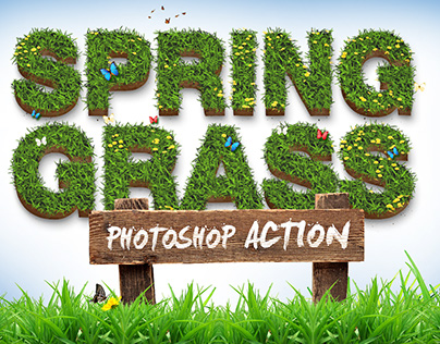 Spring Grass -Photoshop Action