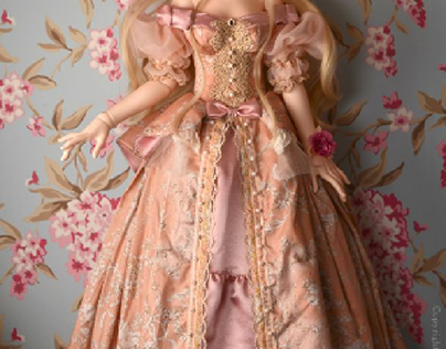 Pageant Dress Rose - Doll