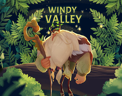 Windy valley character design