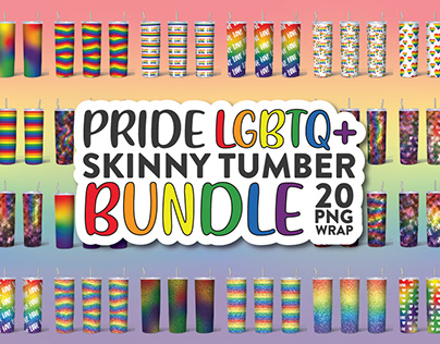 Pride LGBTQ Skinny Tumbler Wrap Bundle