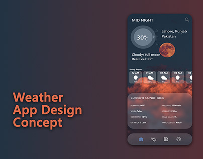 Weather forecast App Concept