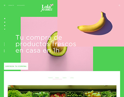 Lola Market web design