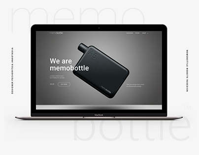 Website redesign for MEMOBOTTLE