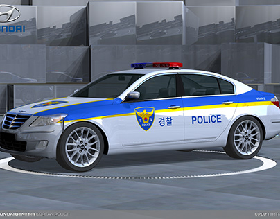 2012 Hyundai Genesis Police Korea