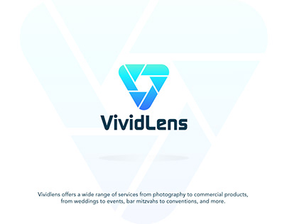 Vividlens logo | V lens logo | Photography Logo