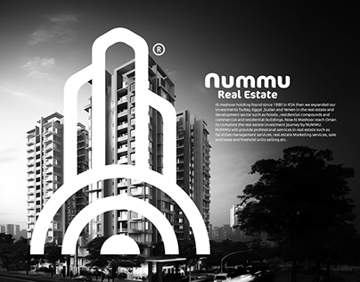 Nummu Real Estate Logo design & identity