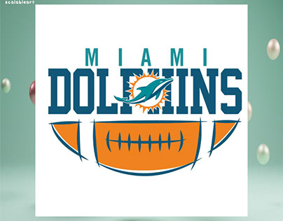 Miami Dolphins Football Team Logo Cricut