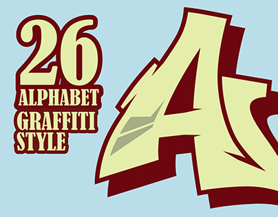 26 Alphabet - Graffiti Style