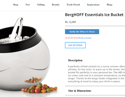 Buy Ice Bucket Online | thinKitchen