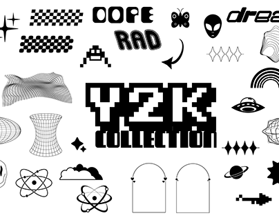 Y2K Collection Retrofutiristic Affinity Designer Assets