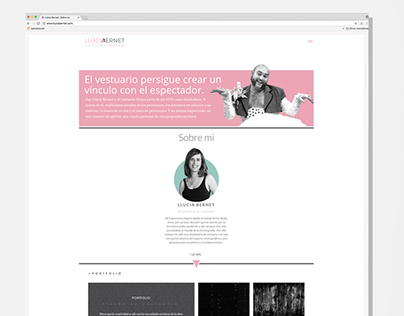 Web para la Diseñadora de Vestuario Llúcia Bernet