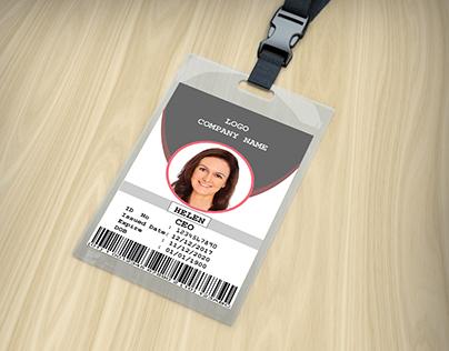 Formal Office ID Card