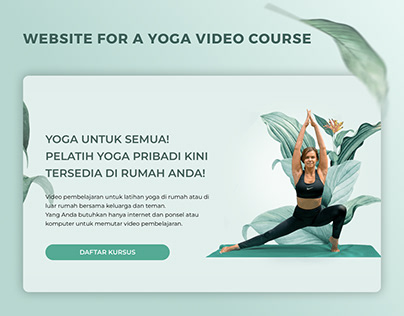 Website for Yoga video course