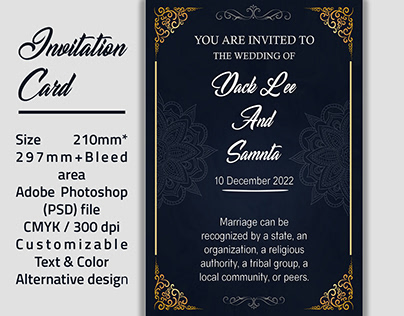 Invitation card design
