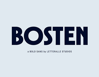 Bosten Bold Display Sans Serif Font