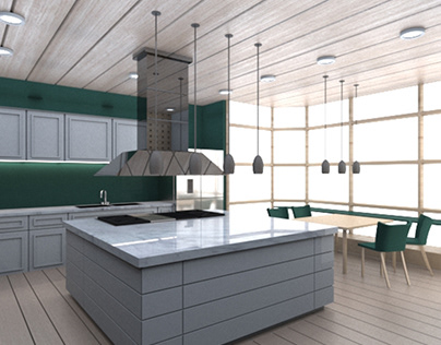 3max kitchen modeling