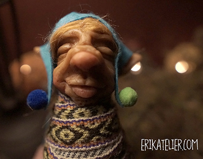 "Finarfín" baby poseable elf doll. Oooak art fantas