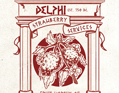 Delphi Strawberry Service Poster