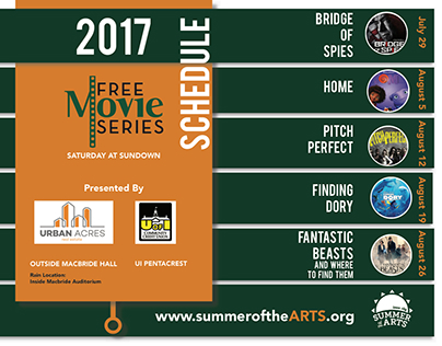 Summer of the Arts Free Movie Series Schedule