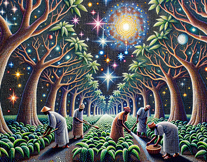 Stellar Harvest - The Pointillism of Igbo Agriculture