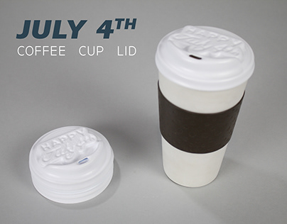 JULY 4TH THEMED COFFEE CUP LID