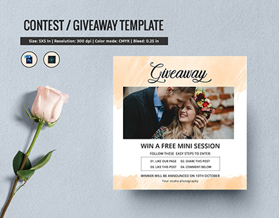 Photography Giveaway Template