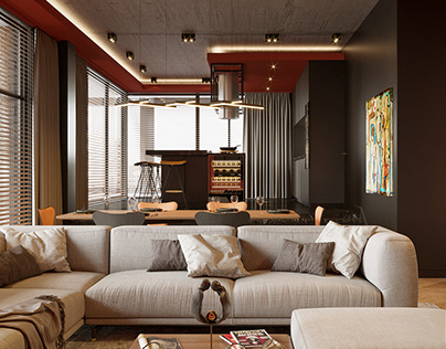 Interior of RED penthouse
