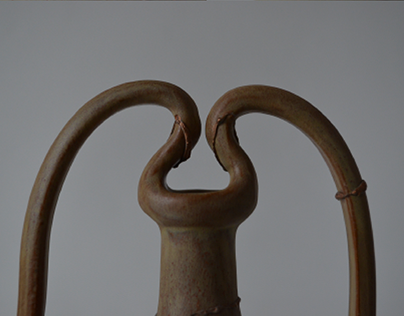 Angel ceramic vase