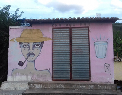 Wall painting in Bahia