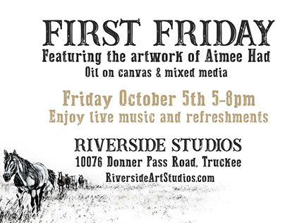 First Friday Promotional Material for Art Show