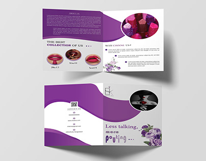 Modern Business Bi-Fold Brochure Template
