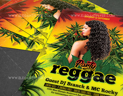Reggae Party – Free Flyer PSD Template