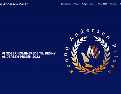 Benny Andersen Prisen website redesign
