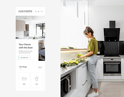 E-Commerce UI Design - Cook & Bathe