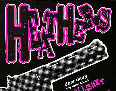 Heathers - Screen Printed Poster