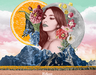 Collage, free time, time photoshop and illustrator