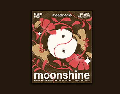 Label Design- Moonshine Meadery