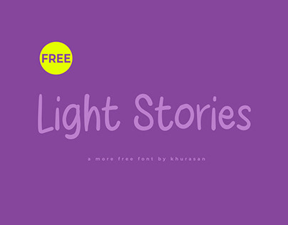 Light Stories Font free for commercial use