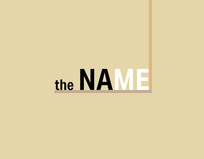 The Name - Minimal and soft indesign template