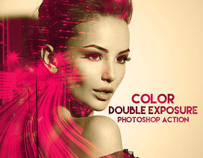 Color Double Exposure Photoshop Action