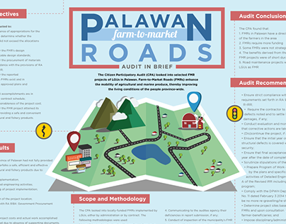 Infographic for an audit report in Palawan