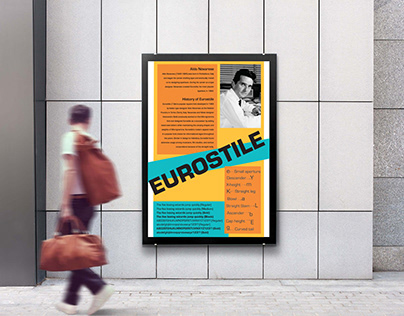 Eurostile Type Specimen Poster