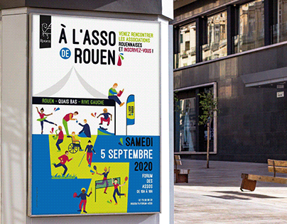 Affiche "A l'asso" de Rouen