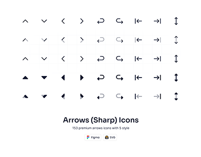 Arrows Sharp Icons