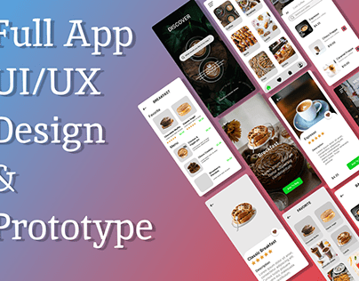 Full App UI/UX Design & Prototyp