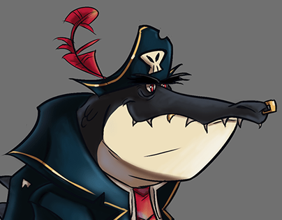 Captain Alligator Character Design