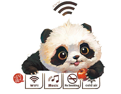 【Customization NO.71】——A panda who loves to eat apple.