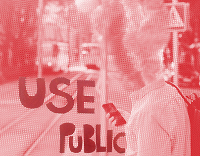 Use public transportation to avoid pollution poster